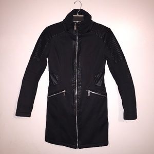 BCBG Generation Matrix coat punk futuristic geometric medium-length SIZE SMALL